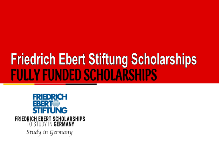 Friedrich Ebert Stiftung Scholarships