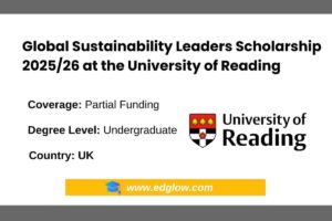 Global Sustainability Leaders Scholarship