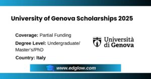 University of Genova Scholarships